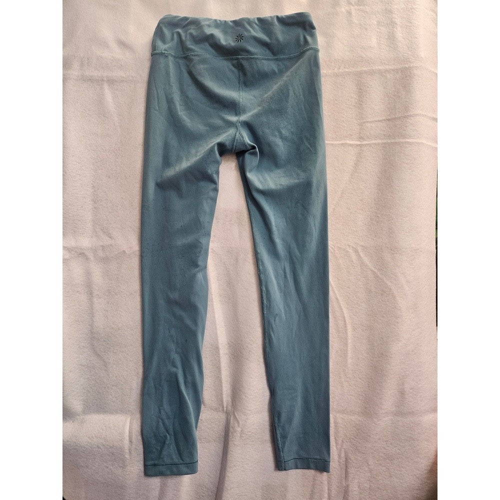 Athleta Girl High Waisted Active Leggings Dusty Teal Blue Size M 8-10